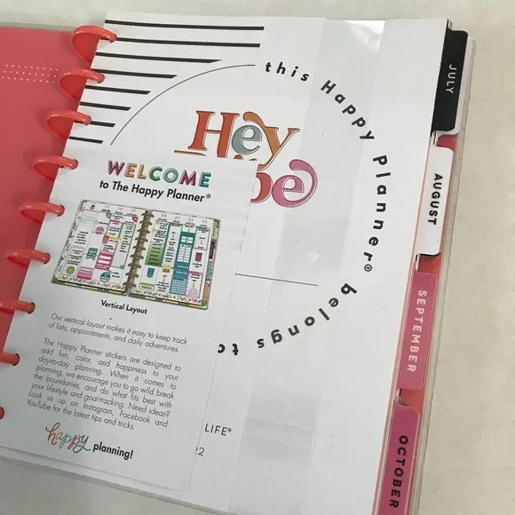 The Happy Planner Classic 18 Month Vertical Layout Hello Darling - Picture 6 of 12